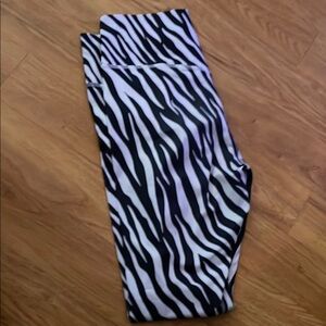 Nike Black and White Zebra Print Leggings